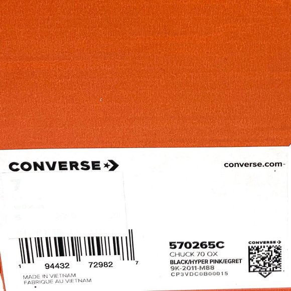 Converse CHUNK 70 OX Blue Pink Egret Canvas Low Top Sneaker Women's Size 570265C - Picture 10 of 11